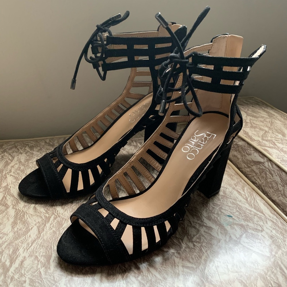 Franco Sarto black heels Sz 6